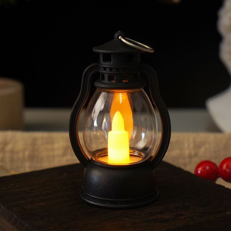 Dekorative Vintage-Laterne mit LED-Kerze