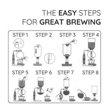 Japanische Siphon-Kaffeemaschine