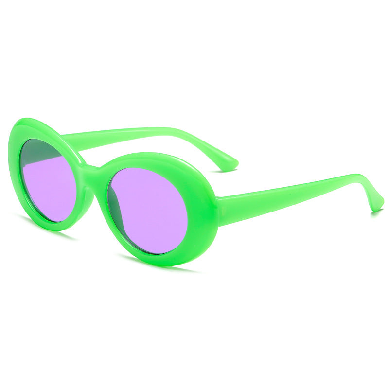 Damen modische ovaler Sonnenbrille Karnz