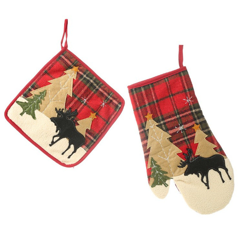 Weihnachtsthema Küchen Topfhandschuh Karnz