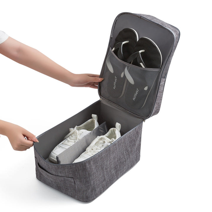 Dual Compartment Reise Schuh Organizer Karnz