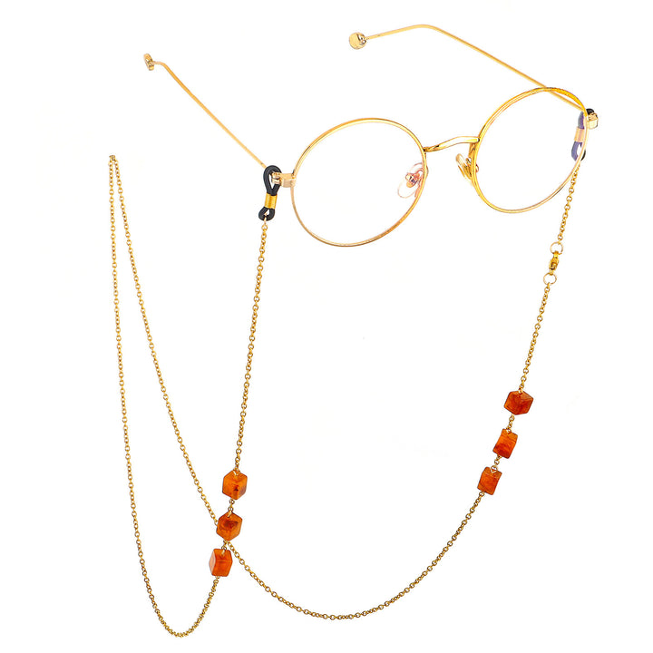 Eleganter Perlenkette Brillenhalter Karnz