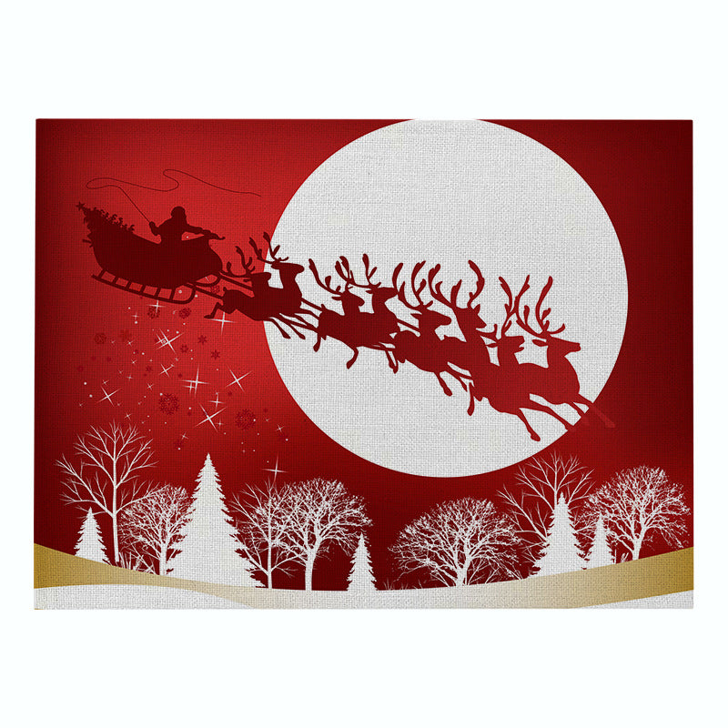 Dekorative Santa Gürtel Rechteckige Tischunterlage
