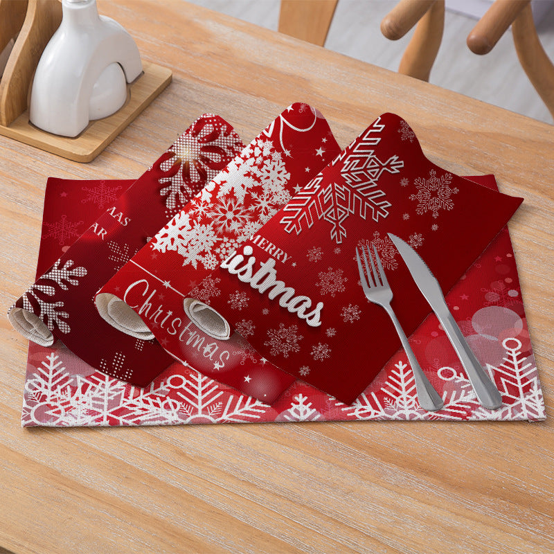 Dekorative Santa Gürtel Rechteckige Tischunterlage