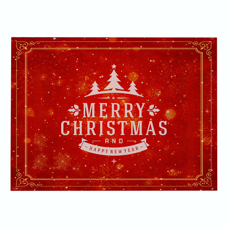 Dekorative Santa Gürtel Rechteckige Tischunterlage