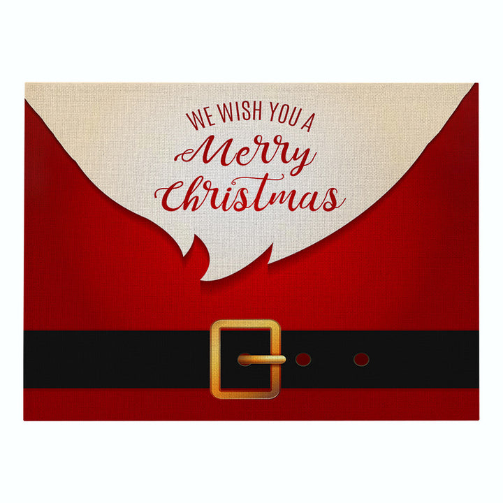 Dekorative Santa Gürtel Rechteckige Tischunterlage