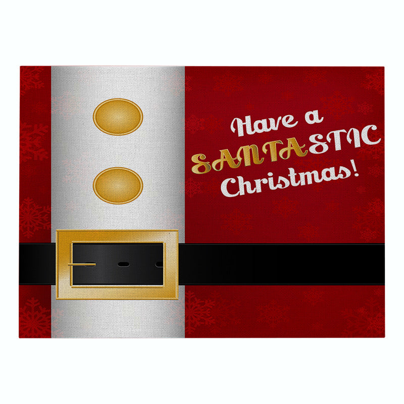 Dekorative Santa Gürtel Rechteckige Tischunterlage