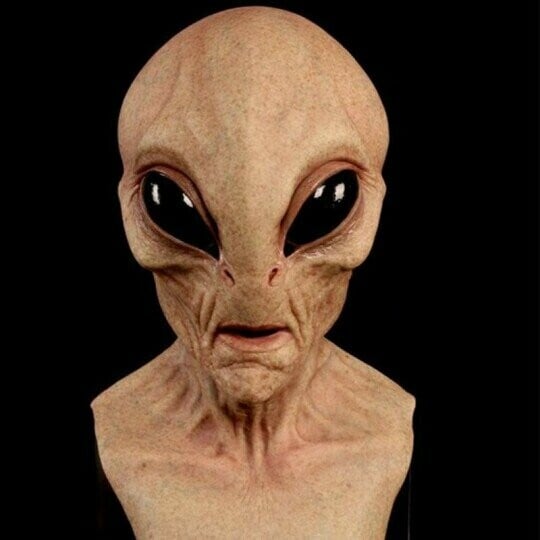 Alienmaske | Realistische Halloween-Kostümaccessoires