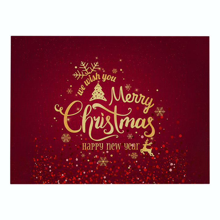Dekorative Santa Gürtel Rechteckige Tischunterlage