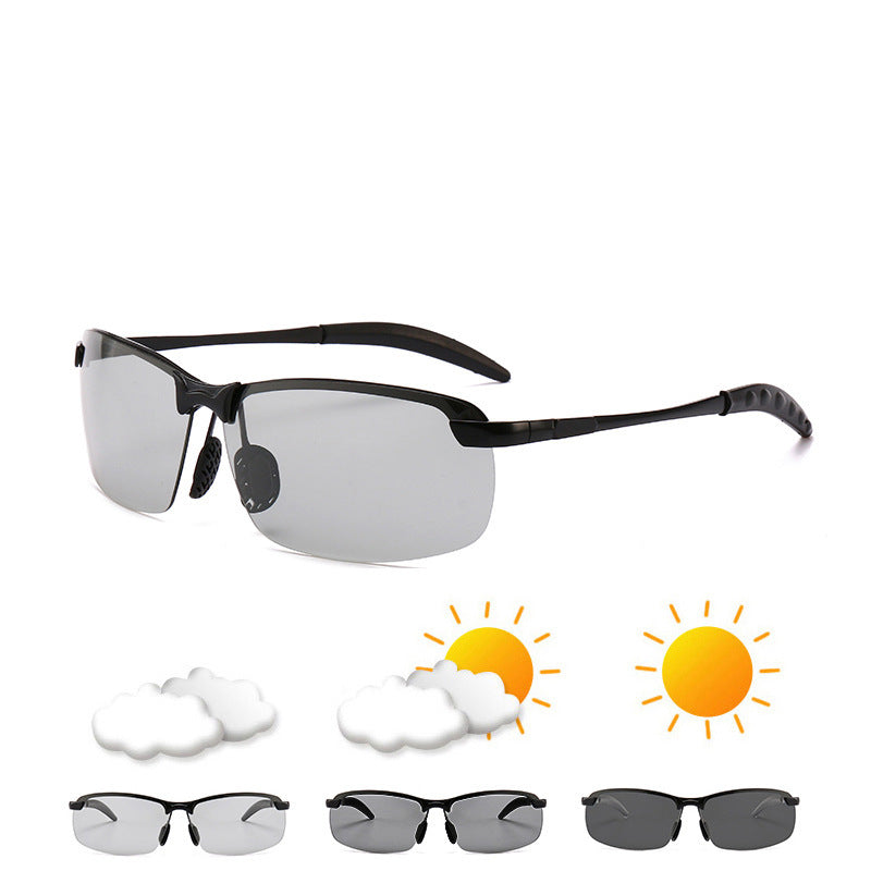 Herren Sportliche Sonnenbrille mit polarisierten Gläsern und flexiblem Rahmen Karnz