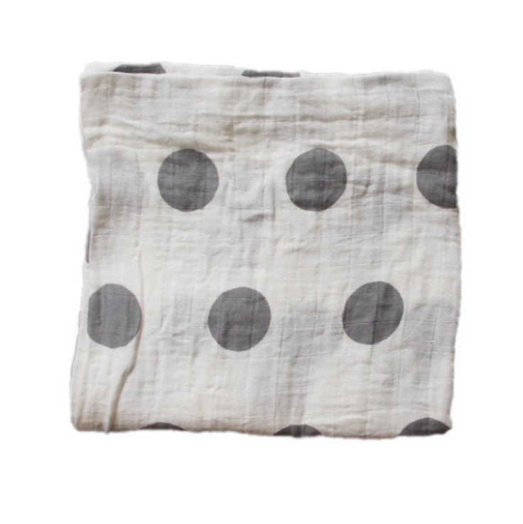 Baumwoll-Musselin Babydecke mit Herzmuster Karnz