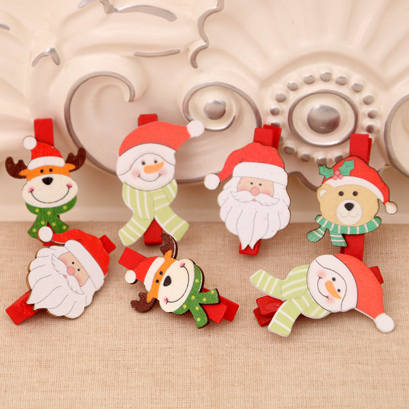 Dekoratives Weihnachtsmotiv Clip-Set Karnz