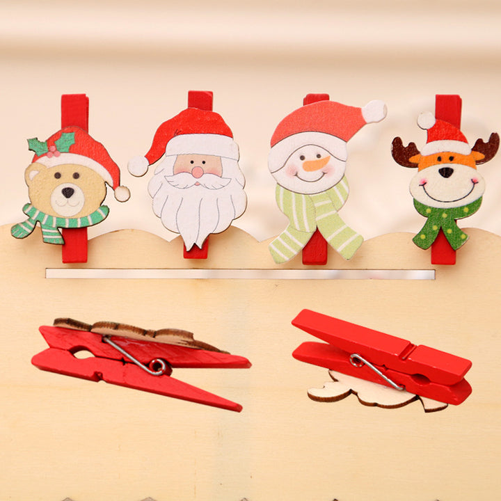 Dekoratives Weihnachtsmotiv Clip-Set Karnz