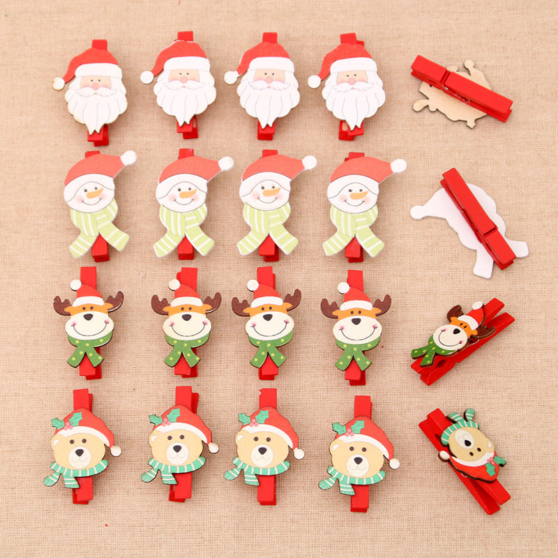 Dekoratives Weihnachtsmotiv Clip-Set Karnz