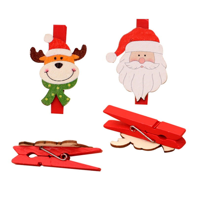 Dekoratives Weihnachtsmotiv Clip-Set Karnz