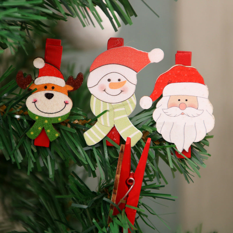 Dekoratives Weihnachtsmotiv Clip-Set Karnz
