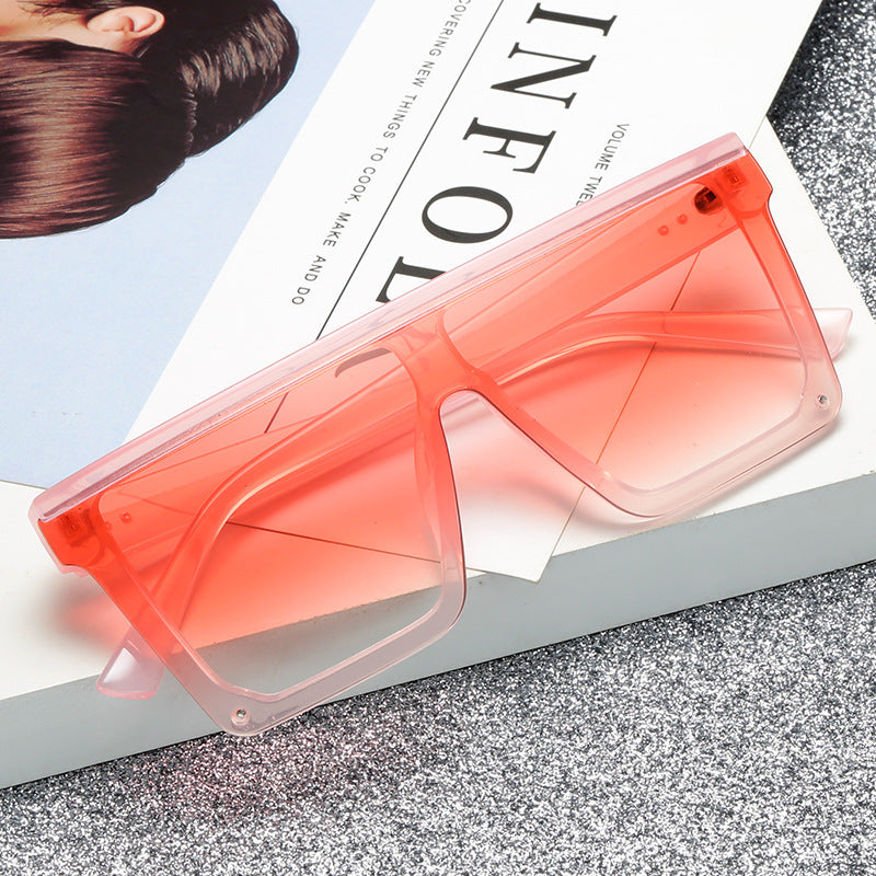 Damen modische visuelle Sonnenbrille mit breitem Rahmen Karnz