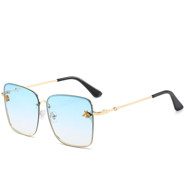 Luxus Übergroße Geometrische Rahmen Sonnenbrille Karnz