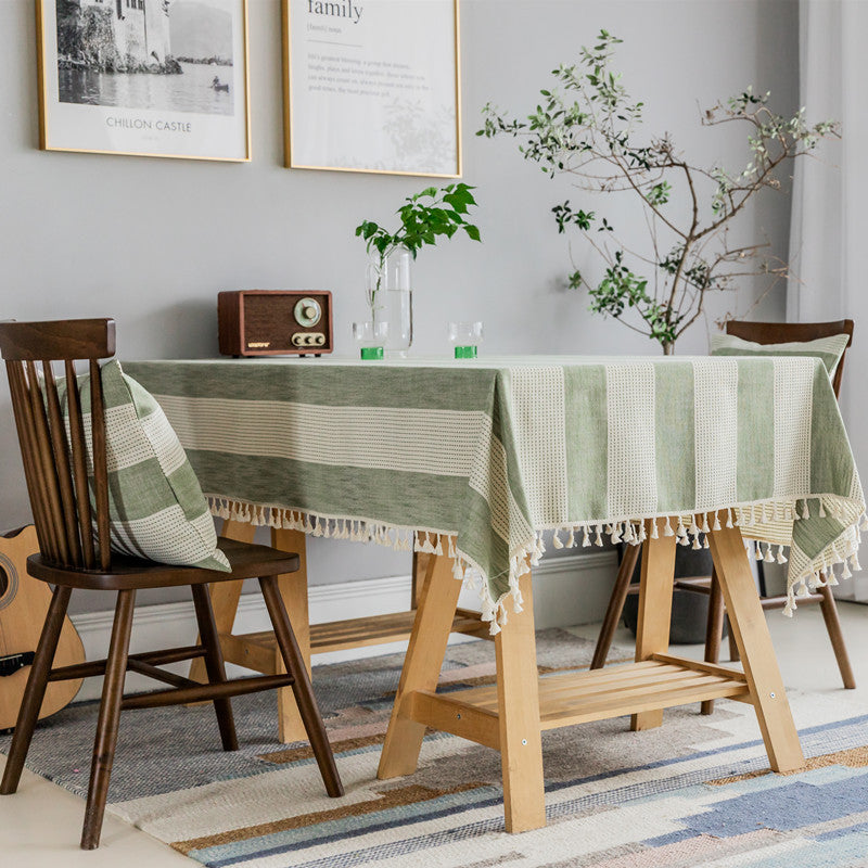 Strukturierte Gewebe Tischdecke