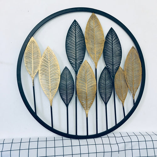 Dekorative Goldblatt Wandkunst Skulptur Karnz