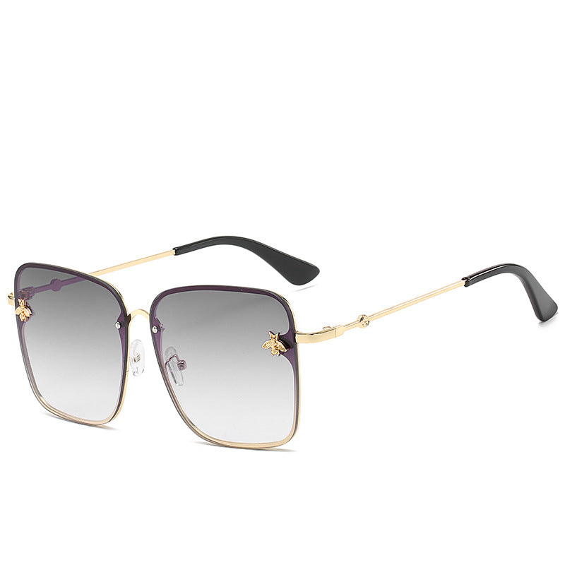 Luxus Übergroße Geometrische Rahmen Sonnenbrille Karnz