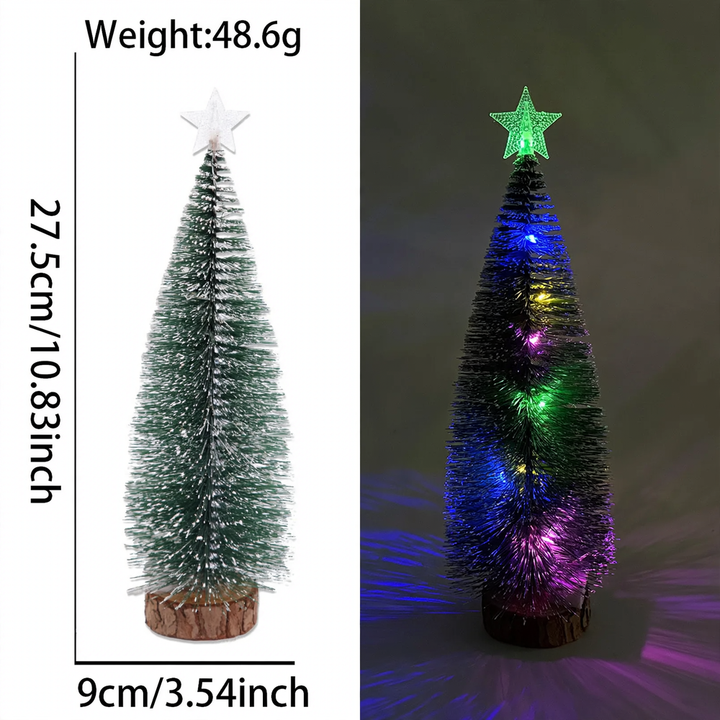Beleuchteter Mini-Weihnachtsbaum mit Stern, verschiedene Größen