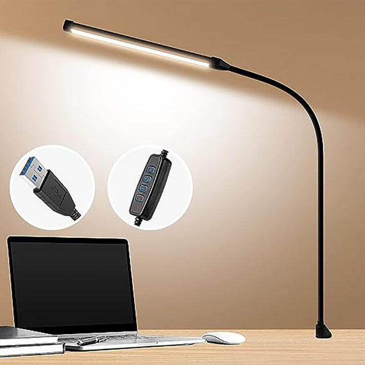 LED-Klemmleuchte mit langem Arm, 60 cm