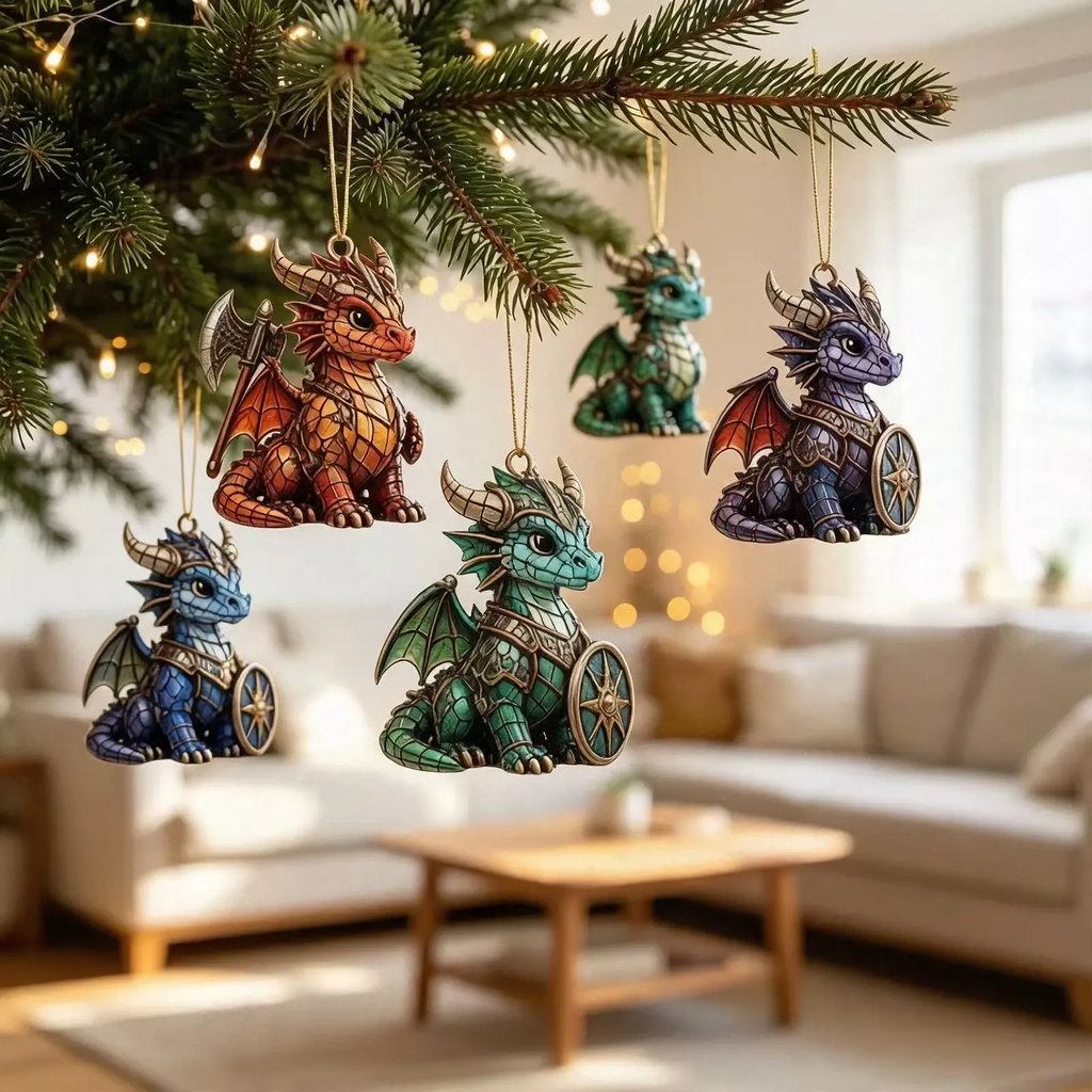 Dekorativer Acryl-Adventskalender mit Anhängern