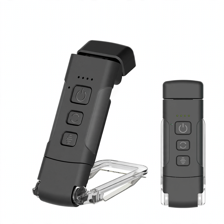 Faltbare LED-Klemmleuchte für Bücher, USB-aufladbar