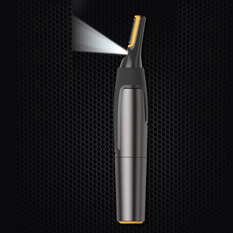 Karnz | Professional Ultradünner Präzisionstrimmer | Titan-Edelstahl-Klingen | Integriertes LED-Licht | Mikro-Oszillations-Technologie | Für Nase, Ohren & Konturen