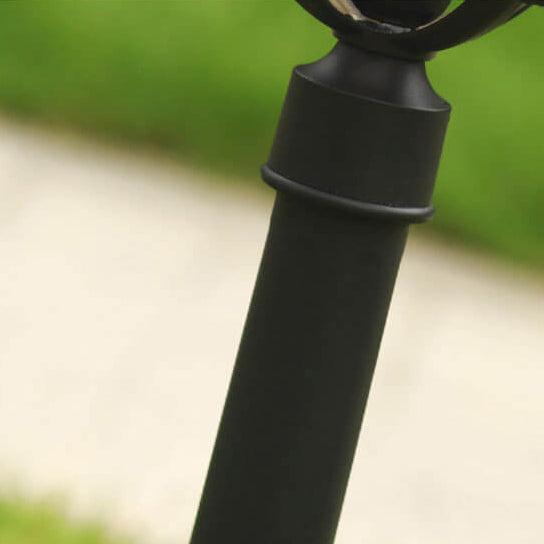 Industrielle Solar-Wasserdichte Druckguss-Aluminium-Glas 1-Licht Außenrasenlandschaftsbeleuchtung | Karnz