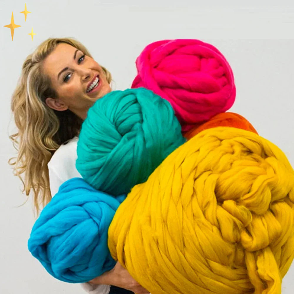 Karnz | DIY Chunky XL 1000 Gramm Garn für weiche Decken