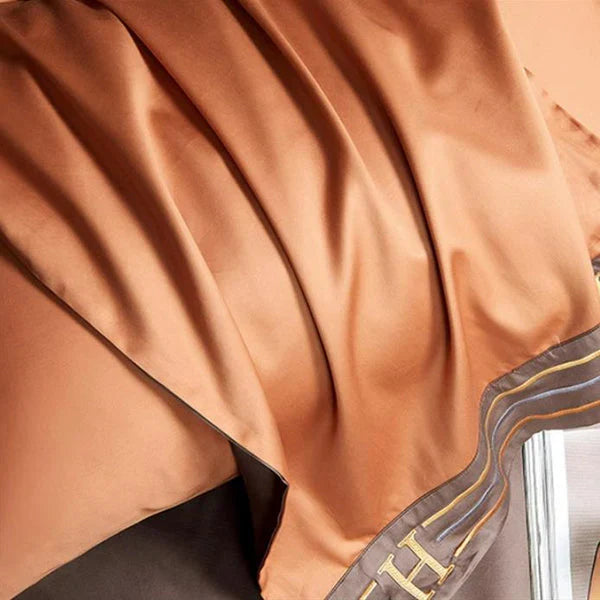 Satin Baumwolle Bestickte Bettwäsche Set - Luxora | Karnz