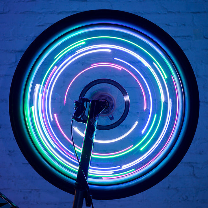 Wiederaufladbare Fahrradreifenlichter