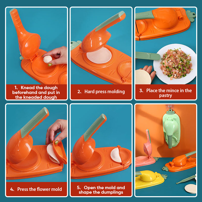 Neuer Dumpling Maker Press 2 in 1 Schüsselheber
