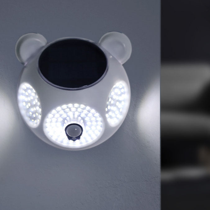 Solar Body Sensor Runde Form LED Terrasse Außen Wand Sconce Lampe | Karnz