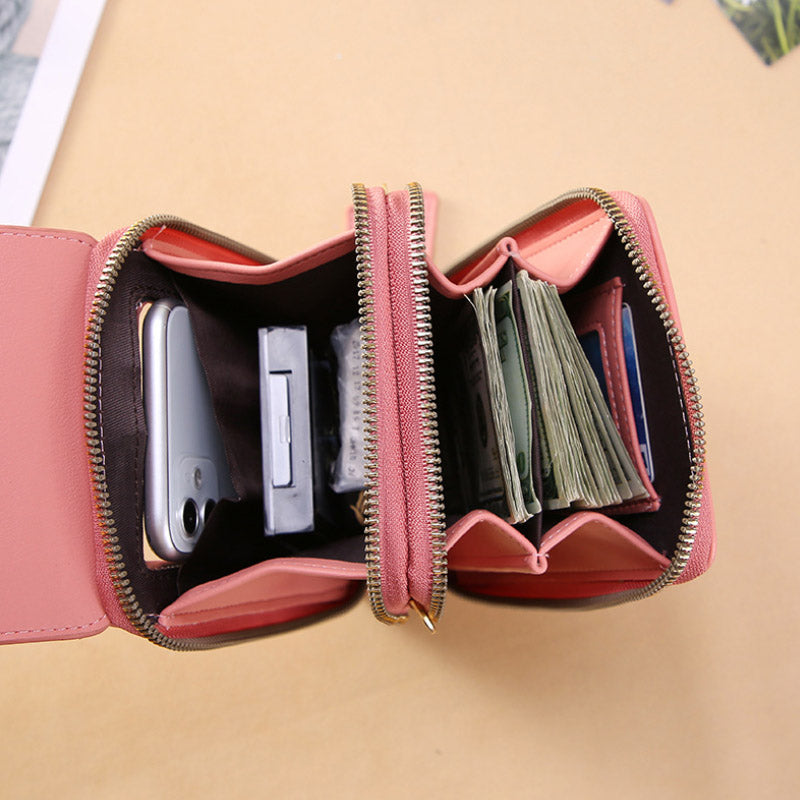 Anti-Diebstahl-Ledertasche mit Touchscreen | Karnz