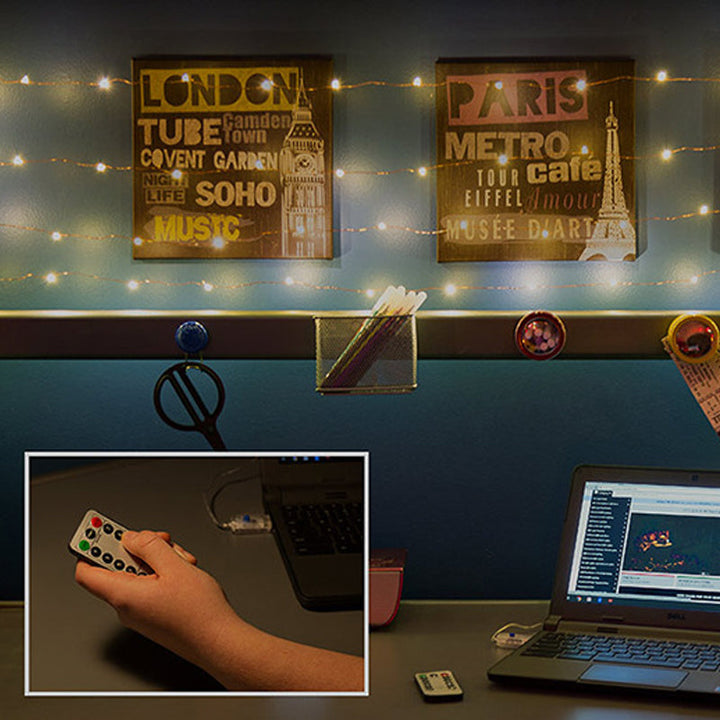 Dekorative USB-Kupferdraht-Lichterketten | Karnz