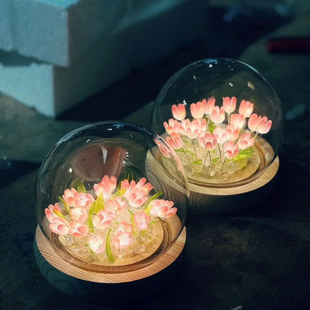 Glasglocke Tulpenlicht | Karnz