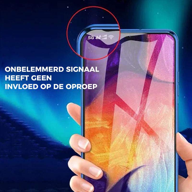 Magnetisches gehärtetes Glas Doppelseitige Handyhülle für Samsung