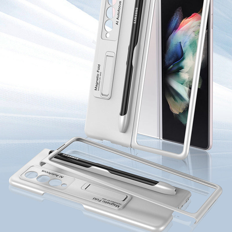 Modische Schutzhülle mit Ständer und Stiftfach für Samsung Galaxy Z Fold 3