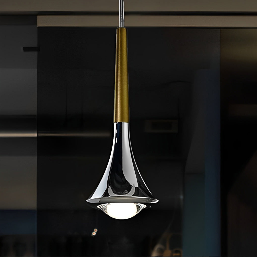 Moderne LED Pendelleuchte in Tropfenform – Verstellbarer Metalllüster für Wohnzimmer, Schlafzimmer und Esszimmer | Karnz