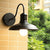 Retro Loft Dome Eisen Außen Wasserdicht 1-Licht Gebogene Arm Wand Sconce Lampe | Karnz