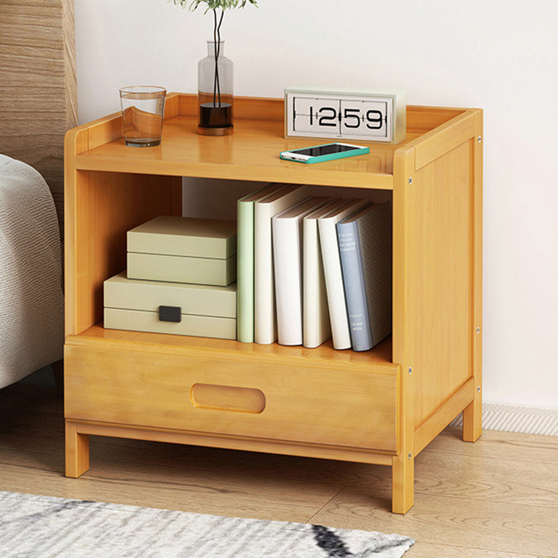 Sandsberg | BambooLux Nachttisch | Minimalistisches Bambus-Design | 1-2 Schubladen | Nachhaltig & Funktional für das Schlafzimmer