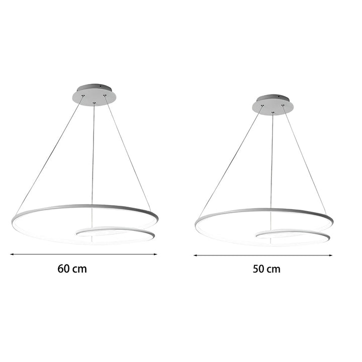 Moderner LED Kronleuchter mit Dimmfunktion – Pendelleuchte für Esszimmer und Wohnzimmer | Karnz
