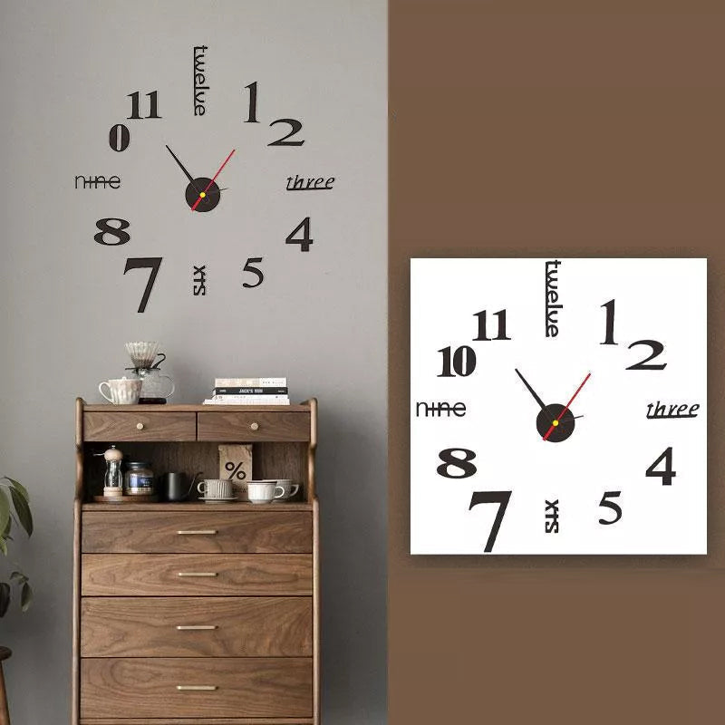 DIY Moderne stanzfreie Wanduhr | Karnz