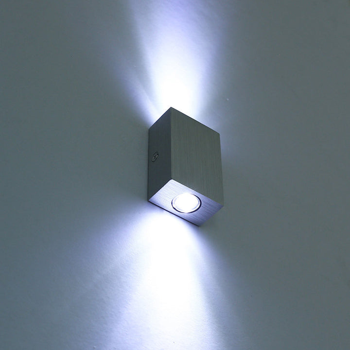 Moderne Einfachheit Wasserfest Aluminium Kubische LED Wandlampe Für Außenpatio | Karnz