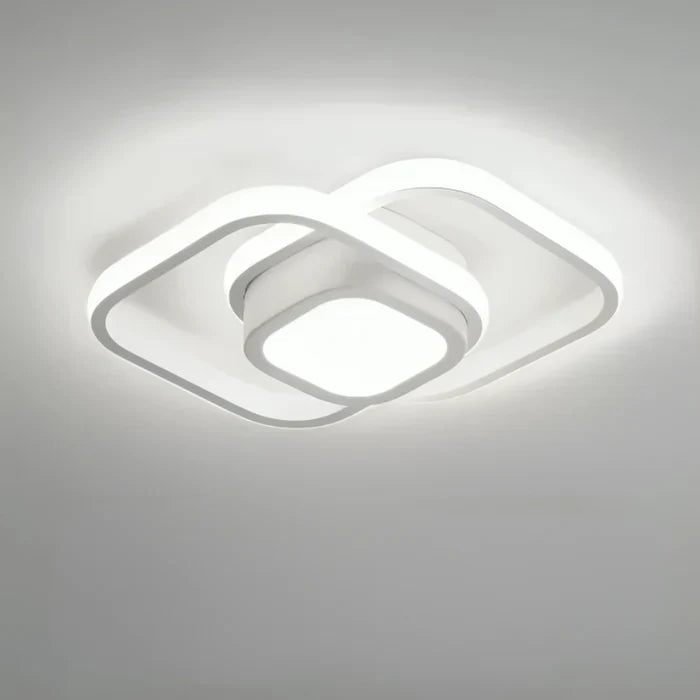 Moderne LED-Deckenleuchte mit doppeltem Ringdesign - Dämmerungsringe | Karnz