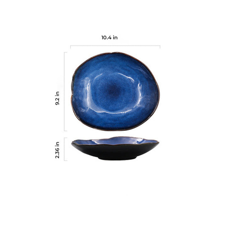 Ozeanwellen Tiefblaue Platte | Karnz