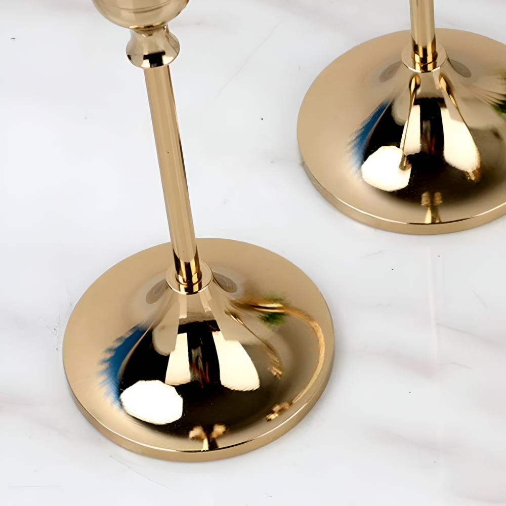 Gold Taper Kerzenhalter Set | Karnz